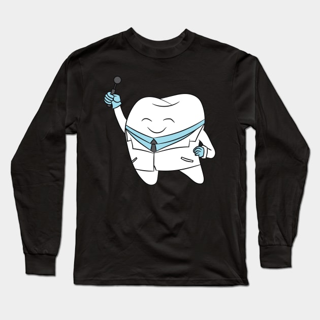 Dental Assistant Shirt | Tooth Doctor Gift Long Sleeve T-Shirt by Gawkclothing